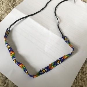 Beaded Aztec choker